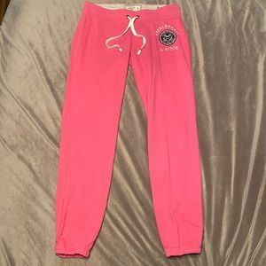 pink abercrombie and fitch sweatpants